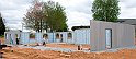 Modular buildings under construction at site